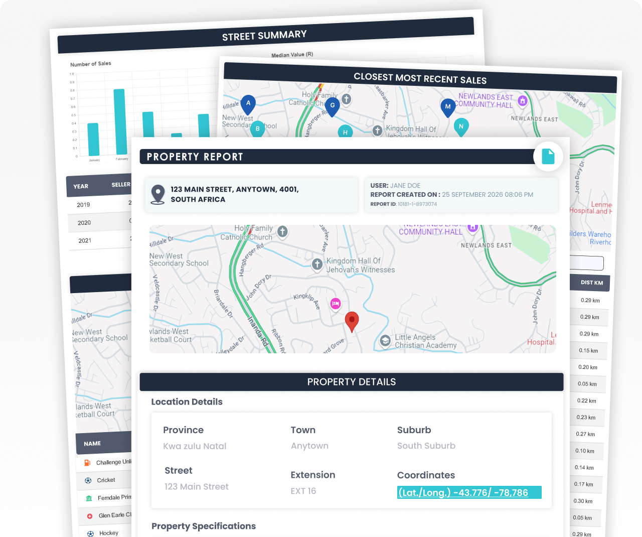 Property report preview